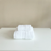 名都丽人 MDLR-MJYJ30 毛巾+浴巾素色条形套装 (计价单位:套)白色