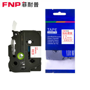 菲耐普 标签色带 12mm白底红字TZe-232个