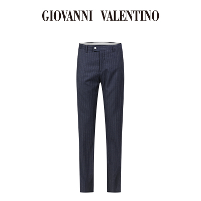 GIOVANNIVALENTINO卓凡尼华伦天奴西裤男条纹纯羊毛西装裤西服裤
