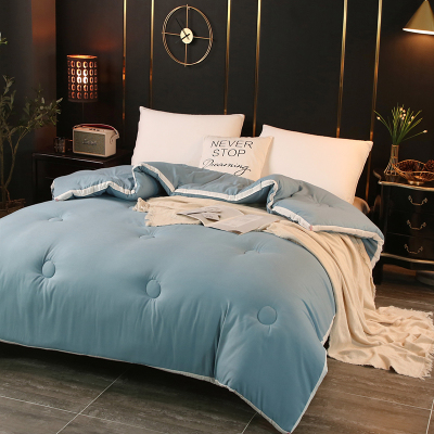 纯色8斤磨毛大豆纤维春秋被2.2*2.4m