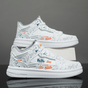 秋季加绒新款男士时尚套脚百搭日常休闲运动风简约清新休闲板鞋