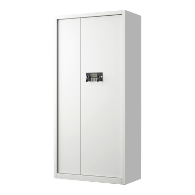 阿拉贡指纹电子保密柜钢制密码文件柜档案柜办公柜矮柜保密资料柜通门白色:电子密码锁