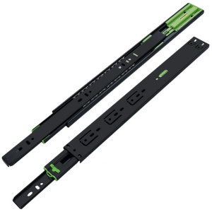 吉迎尚品 抽屉滑轨加厚导轨轨道滑道 18寸45cm缓冲双阻尼 对