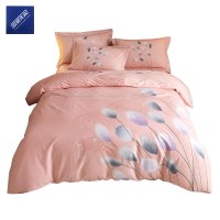 安居先森焕彩喷气全棉印花双人床四件套活性印染C1712