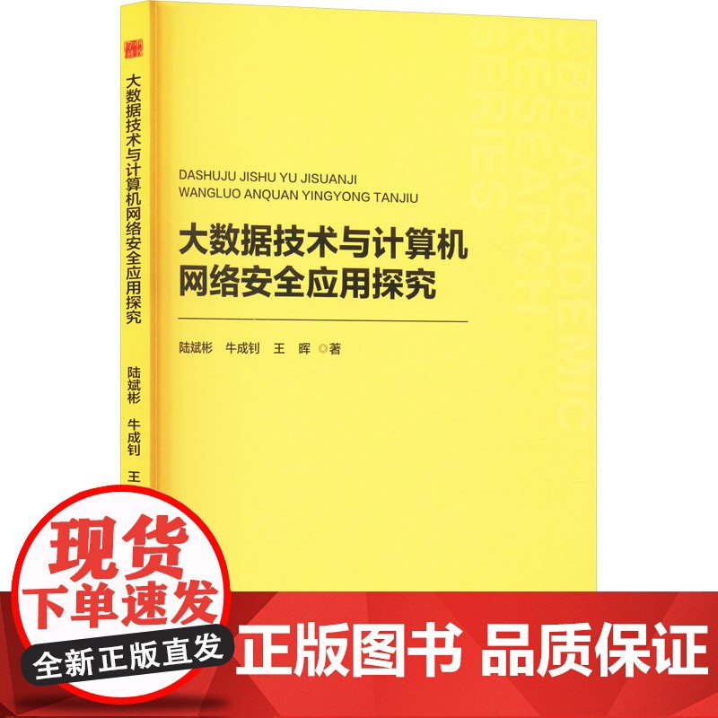 大数据技术与计算机网络安全应用探究 陆斌彬,牛成钊,王晖 著 数据库专业科技 正版图书籍 中国书籍出版社