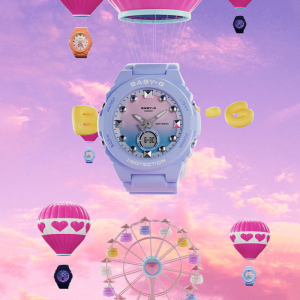 CASIO官方旗舰店卡西欧手表女款BABY-G新款限量学生潮流运动防水电子手表休闲户外正品石英表女 BGA-320