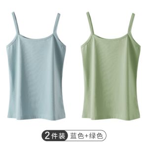 棉质辣妹吊带打底背心女外穿潮流夏白色内搭外穿短款上衣女