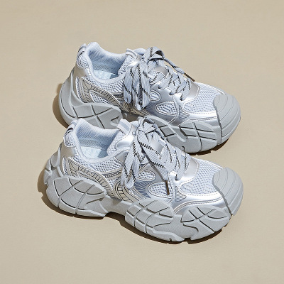 ins韩版新款老爹鞋女秋季学生跑步运动厚底增高休闲鞋