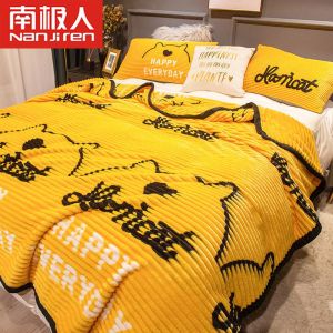 双面珊瑚绒冬加厚四季毛毯法兰绒盖毯子水晶绒床单小午睡毯春夏秋冬季