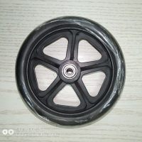 老年人购物代步车折叠座椅可坐四轮买菜助步手推车轴承轮 17厘米轴承轮