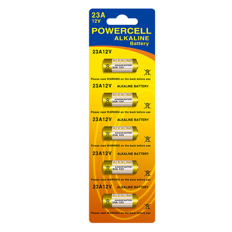 23A12V电池车库门卷闸门遥控器门铃卷帘门12伏小电池5粒装