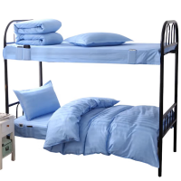 若叶之季 LR-TJ05 150*200cm 酒店公寓40S贡缎蓝色锻条三件套 (计价单位:套)