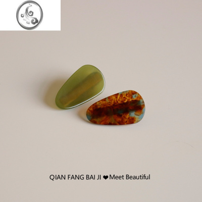 JiMi水滴醋酸发夹可爱简约气质侧边夹子头饰韩国发饰发卡女新款鸭嘴夹