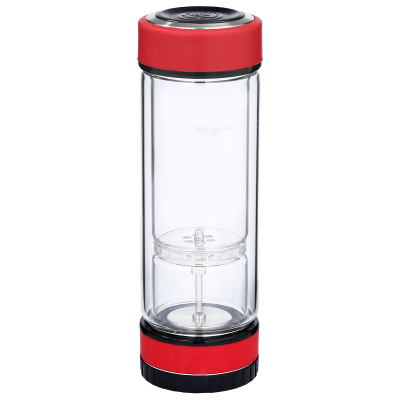 金镶玉茶杯办公杯茶水分离杯双层玻璃杯商务杯泡茶杯礼品杯带过滤创意杯红色旋中玄泡茶杯（10个以上可定制）