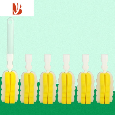 三维工匠婴儿奶瓶刷高密度海绵替换头杯刷奶嘴刷洗奶瓶刷子单个清洁刷套装