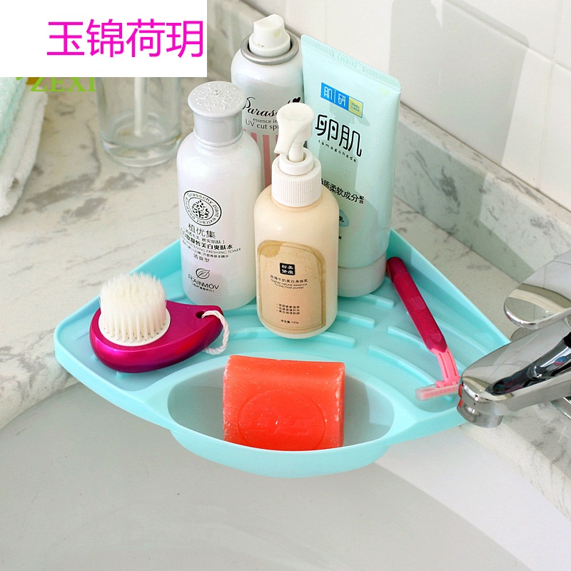 T 厨房水槽多功能三角收纳置物架多用洗碗海绵沥水架收纳架