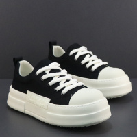 帆布鞋男2026春季新款厚底轻便板鞋韩版潮流百搭休闲鞋青少年男鞋