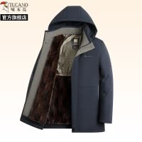 啄木鸟棉服男款2025冬爸爸装新款加绒加厚防寒棉袄中老年棉衣外套