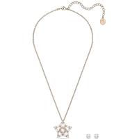 施华洛世奇(SWAROVSKI)施华洛世奇星形吊坠项链耳钉套装玫瑰金水