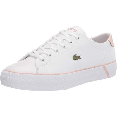 Lacoste女士休闲板鞋百搭舒适透气运动鞋春夏轻便潮流帆布鞋