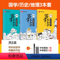 国学/历史/地理3本套装 [正版]楷书正楷字帖小学生初中生练字帖一年级趣味练字国学经典历史地理练字本练字神器临摹描红字帖