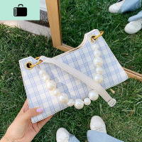 网红小包包女2020流行新款潮韩版时尚百搭珍珠手提休闲单肩腋下包NEW LAKE女士单肩包