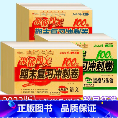 [单本]英语人教版 七年级下 [正版]新版聚能闯关期末复习冲刺卷100分七年级八年级九年级初一初二三上下册数学语文英语政
