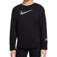 NIKE耐克长袖T恤运动休闲针织圆领大童上衣DM8210-010 Z