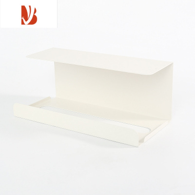 三维工匠家用厨房纸巾架欧式创意悬挂纸巾盒北欧客厅房间铁艺壁挂式卷纸架 白色 悬挂纸巾盒