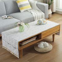 北欧ins风纯色桌布棉麻小清新客厅餐桌布艺长方形茶几电视柜台布