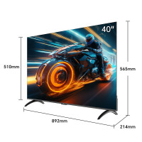 创维(Skyworth)40V58F Pro节能护眼电视 三重健康护眼一级能效无边全面屏 1GB+8GB