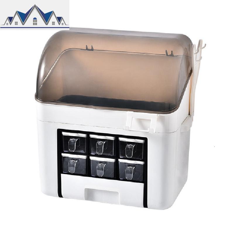 厨房置物架刀架调味瓶调料架多功能厨房用品收纳架油盐酱醋收纳盒 三维工匠