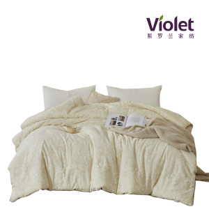 紫罗兰全棉砂洗四季被200x230cm款号:VDZLPBZ13779