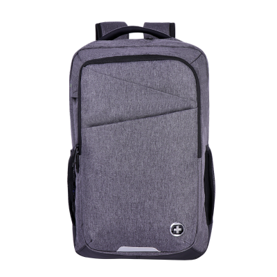 swissdigital逹沃斯盾瑞士双肩包欧美风格书包男女通用旅行包15.6寸电脑商务休闲双肩背包灰色