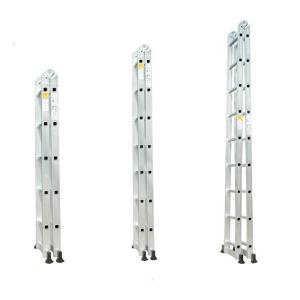 美帮汇铝合金工程梯家用梯折叠梯伸缩冲压人字梯防滑多功能扶楼梯