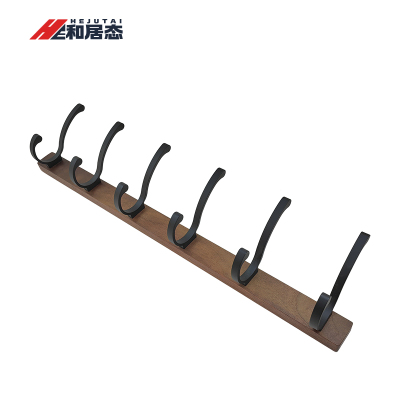 和居态 胡桃木挂衣钩 6钩 个