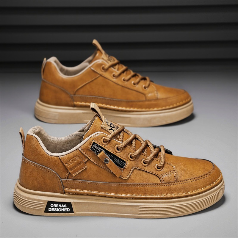 新款运动百搭经典男款轻便舒适日常休闲透气纯色潮流圆头板鞋