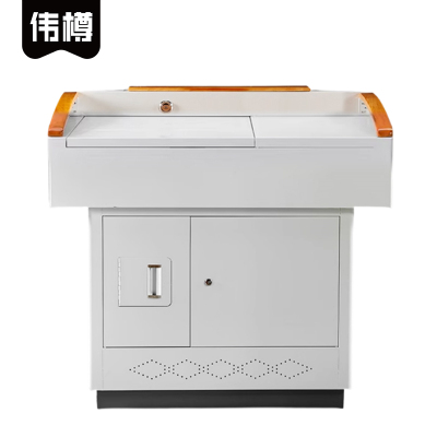 伟樽多媒体讲台钢面110*78*100cm张