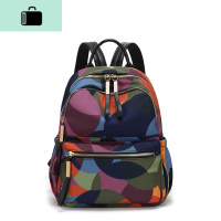 牛津布双肩包女士209新款包包时尚百搭尼龙旅行休闲小背包NEW LAKE 花色