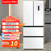 荣事达(Royalstar)445升法式四门多门双开门对开风冷无霜冰箱大容量省电家用电冰箱一级节能R445FF白色