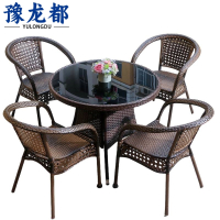 豫龙都 洽谈桌椅四椅套