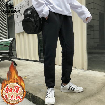 传奇保罗（CHUANQIBAOLUO）加绒冬季特大码男裤子加肥加大运动裤宽松肥佬秋装胖子休闲裤卫裤200斤5xl