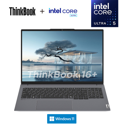ThinkPad ThinkBook 16+ 00CD 16英寸标压便携轻薄笔记本电脑 (英特尔Evo平台认证酷睿Ultra 5 125H 32G内存 1T固态 2.5K)