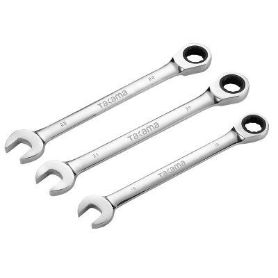 高松 takama两用扳手汽修梅花开口呆扳手镜面棘轮两用快速扳手套装工具 10mm(619510)