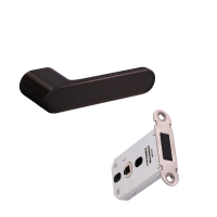 围达 意式磁吸门锁 尊享款圆黑 把