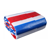 鑫星奈 XXN40614204 防雨布防水布三色彩条布防晒篷布 单面覆膜5*20米