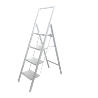 好企来 碳钢 4步人字梯 (扶手) 白 BY—0069 1.5米/架