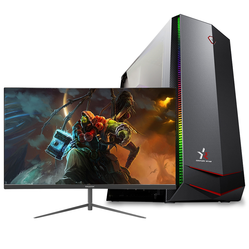 铭能 12代i7 12700F十二核/GTX1650独显/16G内存/512G固态 台式机 台式电脑 DIY组装机 组装电脑 家用办公电脑主机商务大型3D设计游戏电脑+24英寸全套