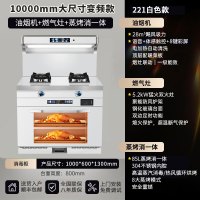 旺厨好太太 1000MM大尺寸新款集成灶 侧吸大吸力变频抽油烟机燃气灶蒸烤消家用烟灶消一体灶套装 自动清洗天然气