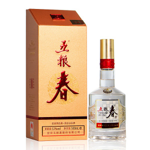 五粮液 五粮春二代52度500ml*1瓶 浓香型白酒